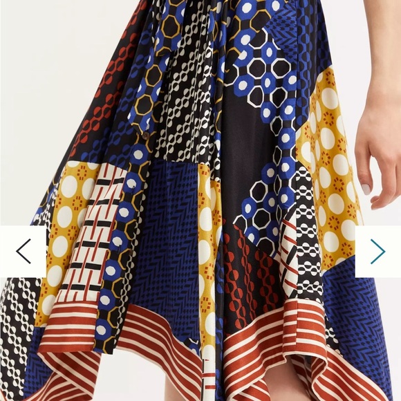 Anthropologie Maeve Contrast Asymmetrical Shirt Dress NWT Small - Picture 14 of 15